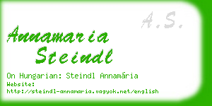 annamaria steindl business card